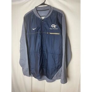 Nike Georgia Tech Women's Basketball Full Zip Jacket Navy Blue Size Large